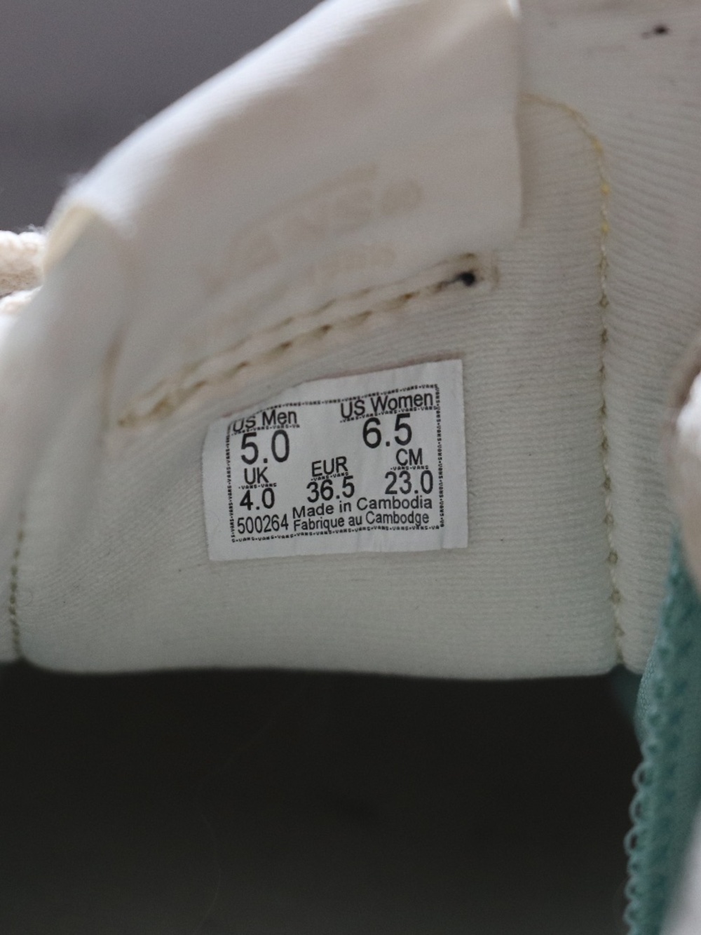Vans Lowland Comfy Cush Sneaker Off White Cream Womens Size 6.5 Men 5.0 - Picture 10 of 11